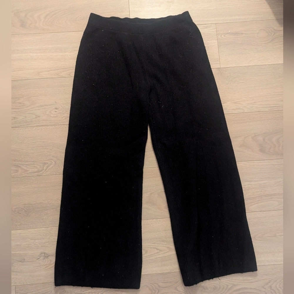 GAP CashSoft Shaker-Stitch Ribbed Sweater Pants